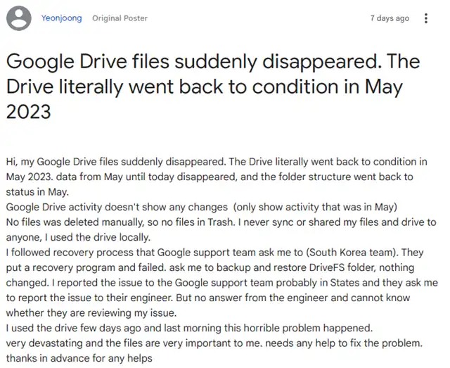 Data Loss Issues Plague Google Drive Users