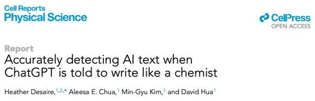 ChatGPT Detector Arrives: 100% Recognition of AI-Written Papers