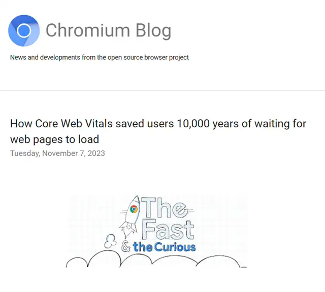 Google: Chrome Browser Saves Users Ten Thousand Years of Waiting for Web Pages to Load