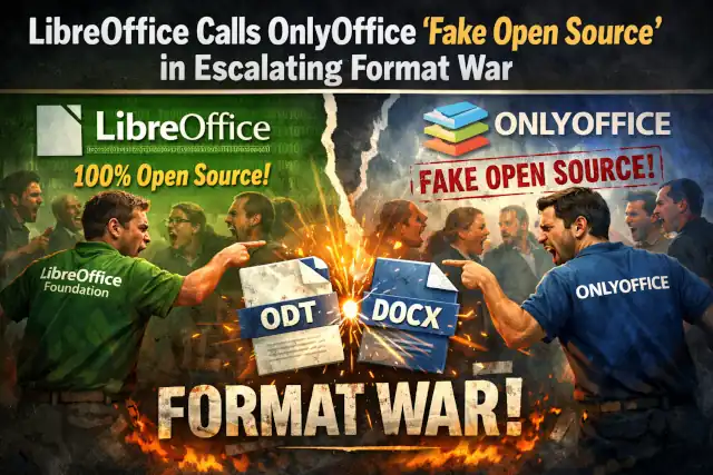 LibreOffice's Parent Foundation Calls OnlyOffice "Fake Open Source" in Escalating Format War. The Document Foundation (TDF), the Berlin-based non-profit behind the LibreOffice office suite, has sharpened its criticism of rival productivity software OnlyOffice, publicly labeling it "fake open-source software" that helps entrench Microsoft's grip on office document formats.