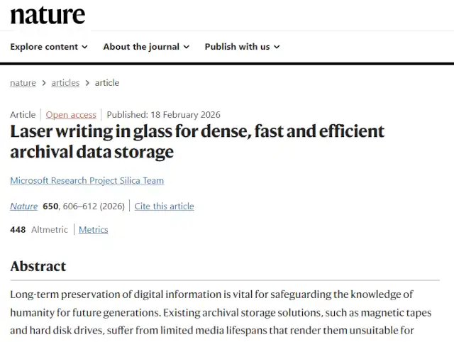 Microsoft's Project Silica: Glass That Could Store Your Data for 10000 Years